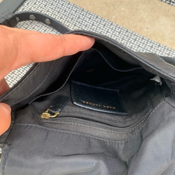 Marc Jacobs Black Nylon PVC Trim Fold Over Crossbody Bag - Picture 4 of 11